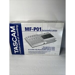 Tascam MF-P01 Portastudio 4-Track Analog Cassette Tape Recorder with Adapter